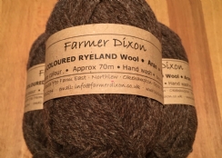 Wool: 50g ball Coloured Ryeland Aran